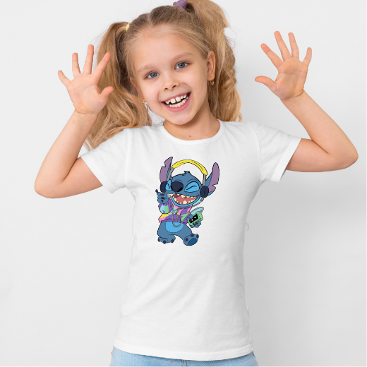 Εικόνα της Παιδικό t-shirt με τύπωμα    "Stitch"