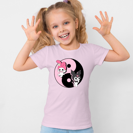 Εικόνα της Παιδικό t-shirt με τύπωμα  "Kuromi , my Melody"