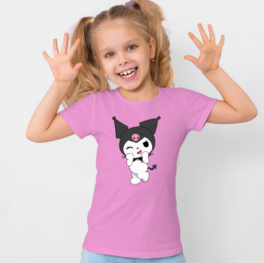 Εικόνα της Παιδικό t-shirt με τύπωμα  "Kuromi"