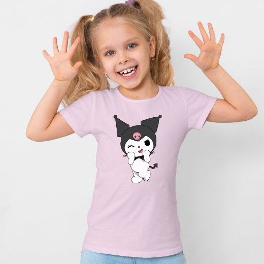 Εικόνα της Παιδικό t-shirt με τύπωμα  "Kuromi"