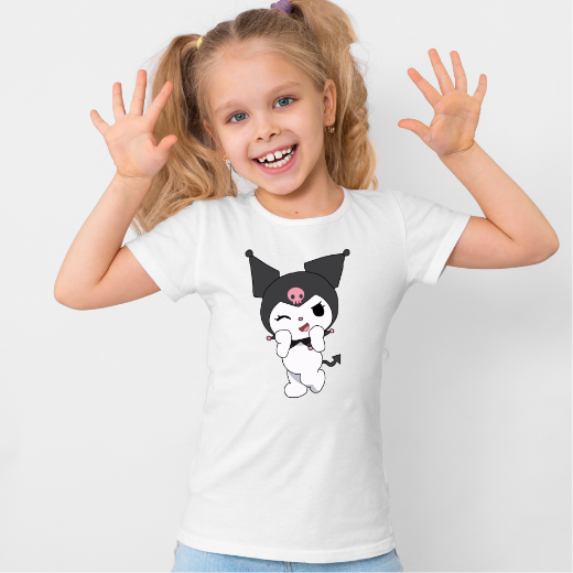 Εικόνα της Παιδικό t-shirt με τύπωμα  "Kuromi"