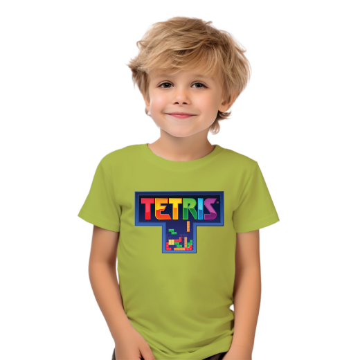 Εικόνα της Παιδικό t-shirt με τύπωμα  "Tetris"