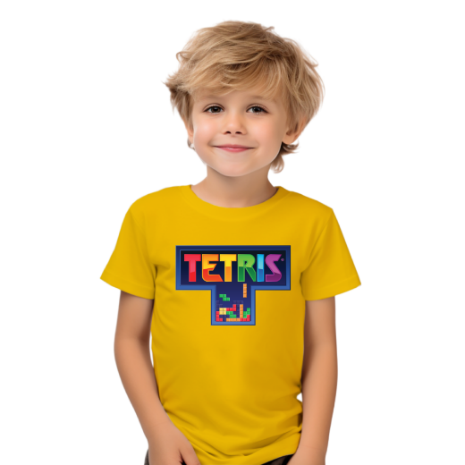 Εικόνα της Παιδικό t-shirt με τύπωμα  "Tetris"