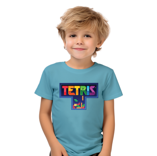 Εικόνα της Παιδικό t-shirt με τύπωμα  "Tetris"