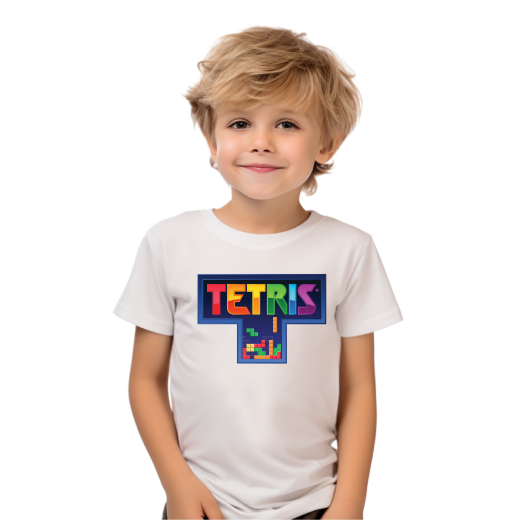 Εικόνα της Παιδικό t-shirt με τύπωμα  "Tetris"