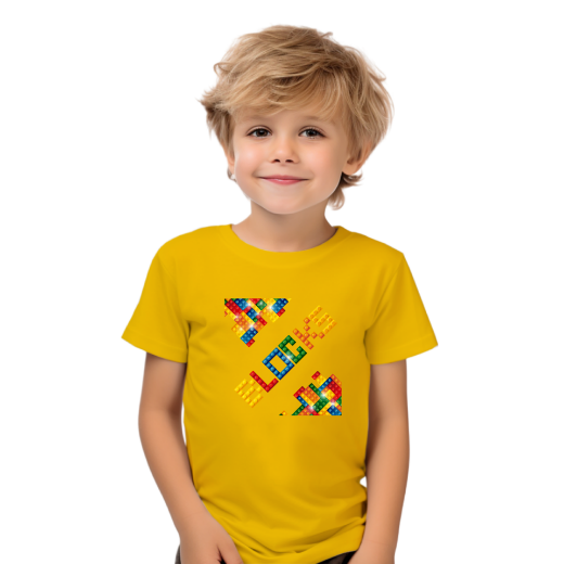 Εικόνα της Παιδικό t-shirt με τύπωμα  "Lego Blocks"