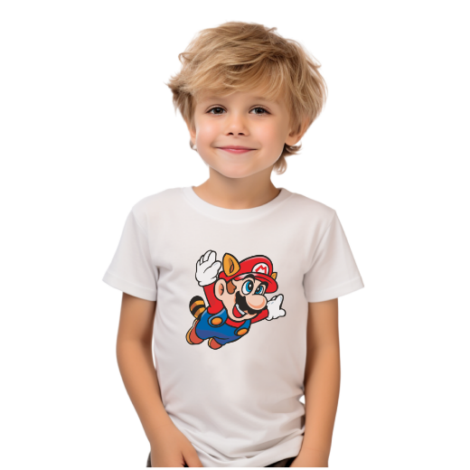 Εικόνα της Παιδικό t-shirt με τύπωμα  "Super Mario"