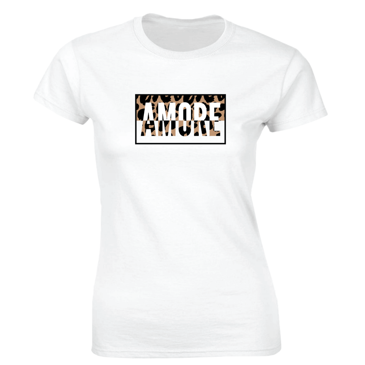 Εικόνα της Γυναικείο T-shirt με τύπωμα "Πρόσωπο" Λευκό