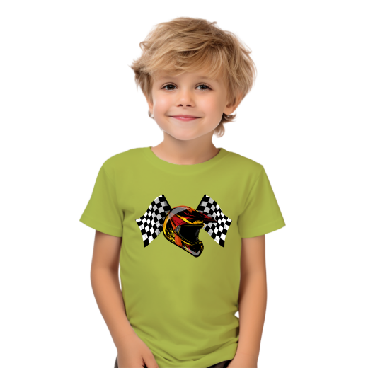 Εικόνα της Παιδικό t-shirt με τύπωμα "Motorbike Helmet" 