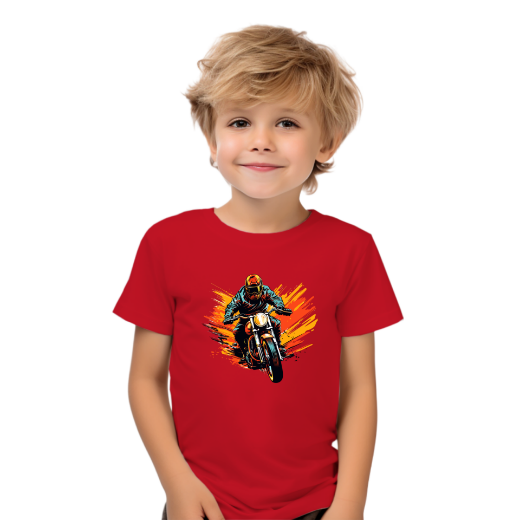 Εικόνα της Παιδικό t-shirt με τύπωμα "Motorbike" 