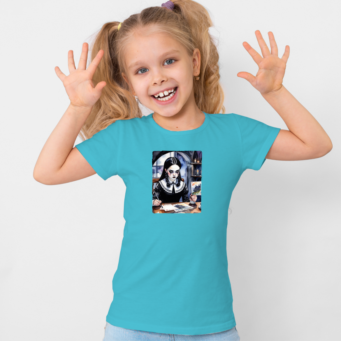 Εικόνα της Παιδικό t-shirt με τύπωμα "Wednesday"