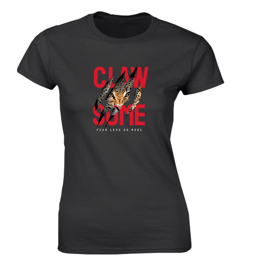 Εικόνα της Γυναικείο T-shirt με τύπωμα  "Clawsome"