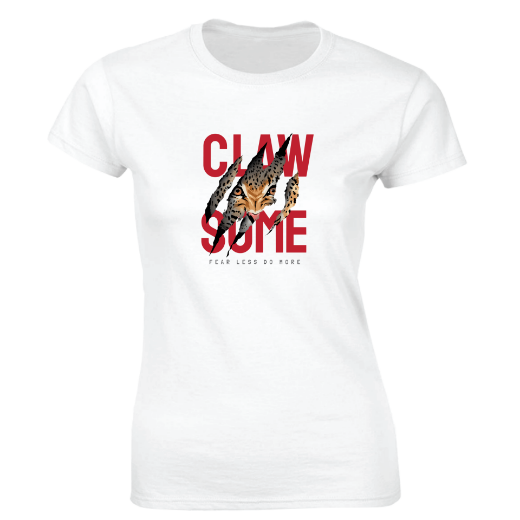 Εικόνα της Γυναικείο T-shirt με τύπωμα  "Clawsome"