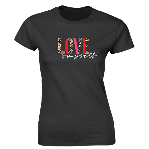 Εικόνα της Γυναικείο T-shirt με τύπωμα "Love Myself"  