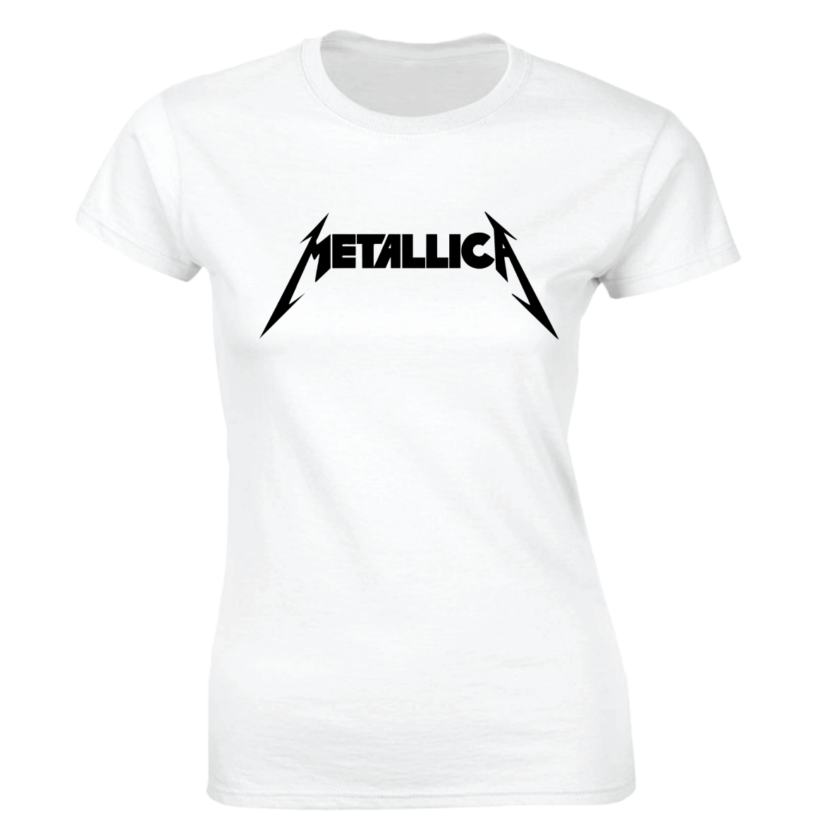 Εικόνα της Γυναικείο T-shirt με τύπωμα "Metallica"