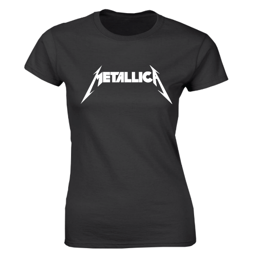 Εικόνα της Γυναικείο T-shirt με τύπωμα "Metallica"
