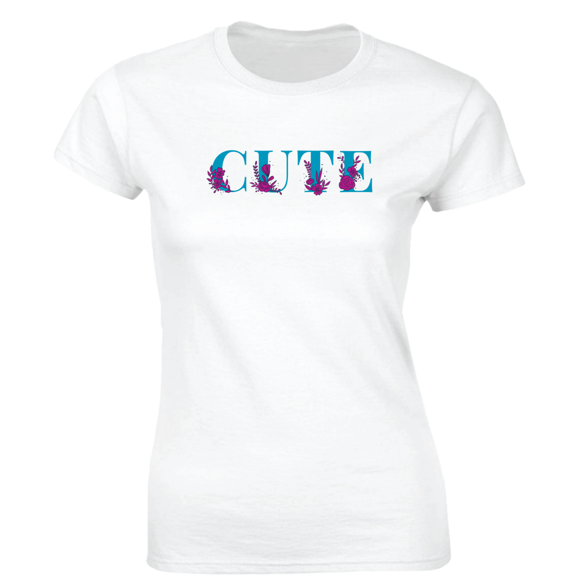 Εικόνα της Γυναικείο T-shirt με τύπωμα  "Cute"  
