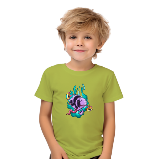 Εικόνα της Παιδικό t-shirt με τύπωμα "Skeleton's Head"
