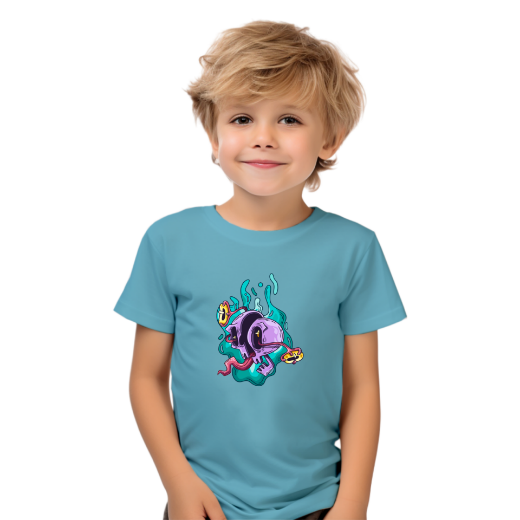 Εικόνα της Παιδικό t-shirt με τύπωμα "Skeleton's Head"