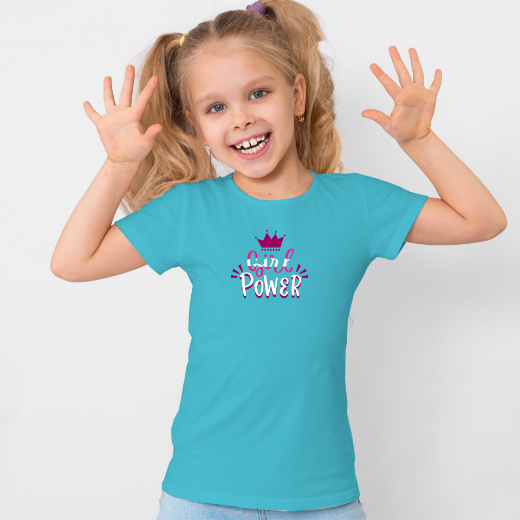 Εικόνα της Παιδικό t-shirt με τύπωμα "Girl Power"  
