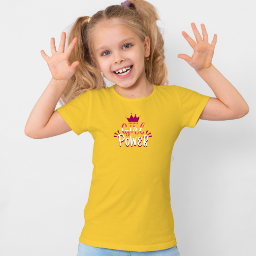 Εικόνα της Παιδικό t-shirt με τύπωμα "Girl Power"  