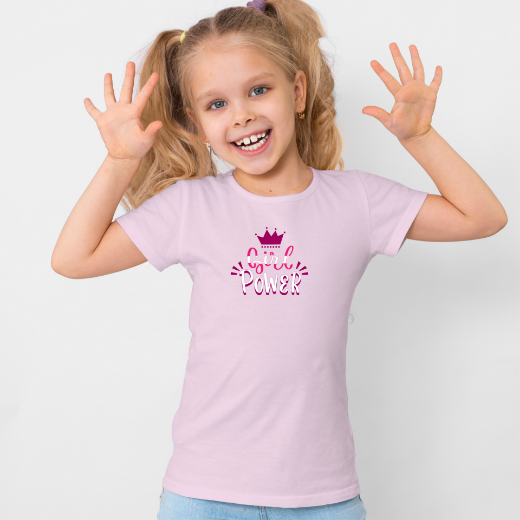 Εικόνα της Παιδικό t-shirt με τύπωμα "Girl Power"  