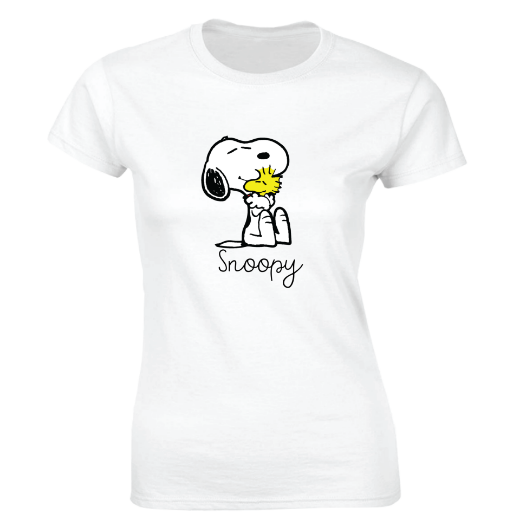 Εικόνα της Γυναικείο T-shirt με τύπωμα  "Snoopy"  