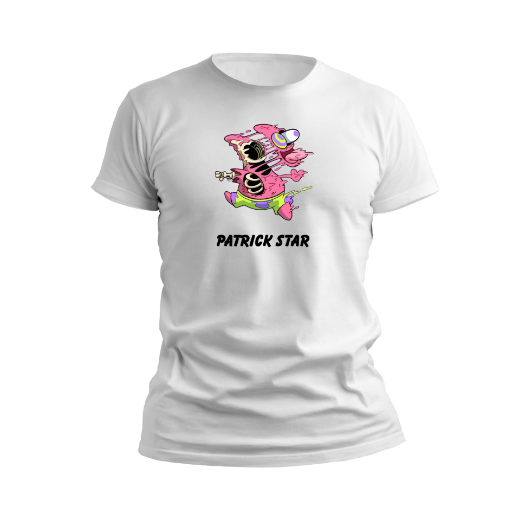 Εικόνα της Αντρικό T-shirt με τύπωμα "Patrick Star" 