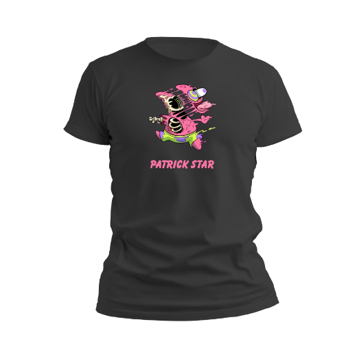 Εικόνα της Αντρικό T-shirt με τύπωμα "Patrick Star" 