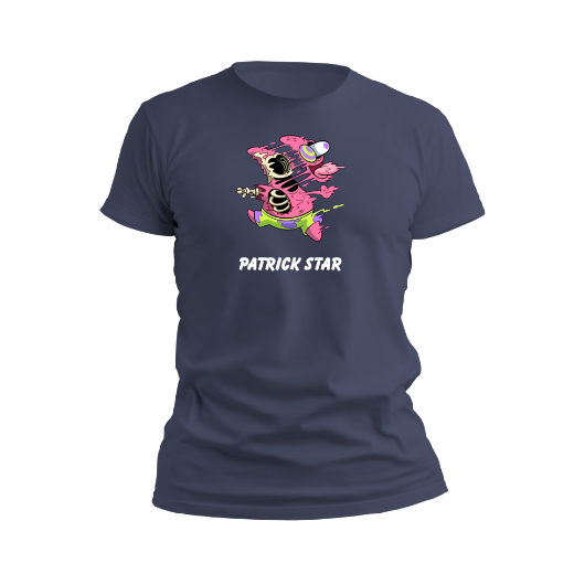 Εικόνα της Αντρικό T-shirt με τύπωμα "Patrick Star" 