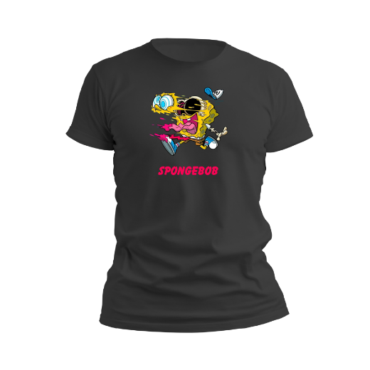 Εικόνα της Αντρικό T-shirt με τύπωμα "Spongebob" 