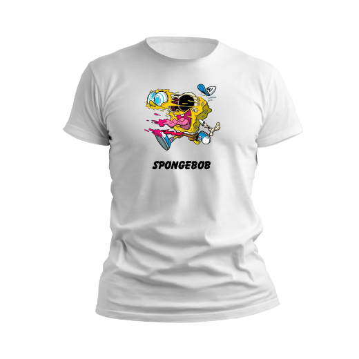 Εικόνα της Αντρικό T-shirt με τύπωμα "Spongebob" 