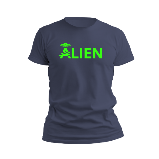 Εικόνα της Αντρικό T-shirt με τύπωμα "Alien" 