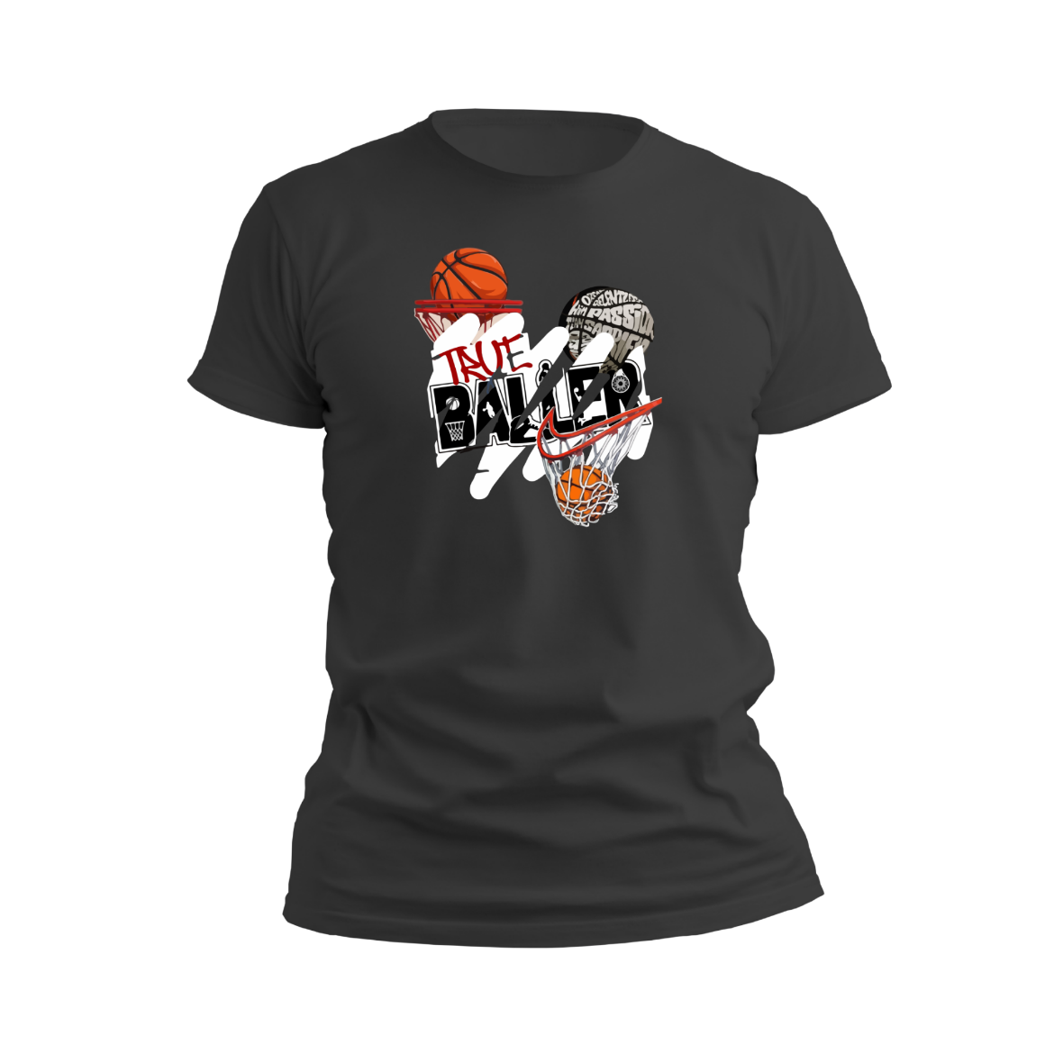 Εικόνα της Αντρικό T-shirt με τύπωμα "Basketball" 