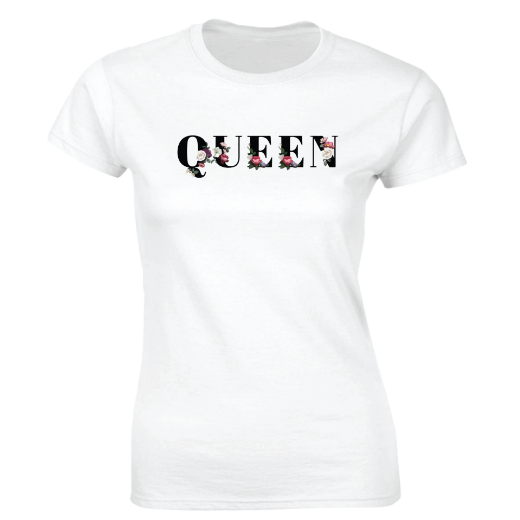 Εικόνα της Γυναικείο T-shirt με τύπωμα  "Queen"  