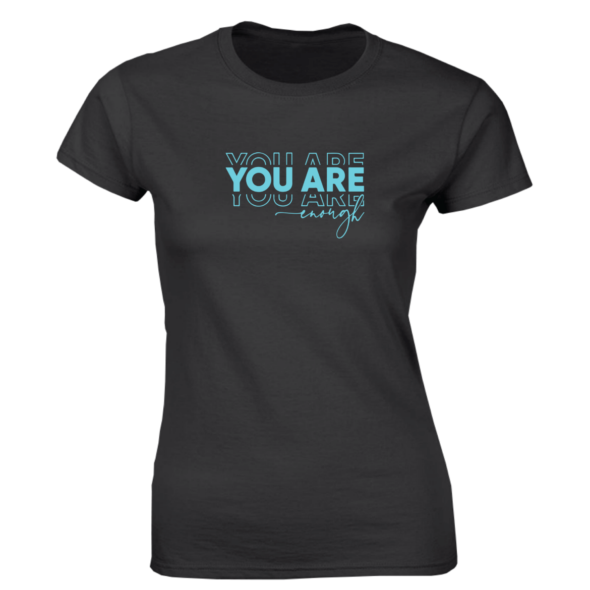 Εικόνα της Γυναικείο T-shirt με τύπωμα  "You are enough"  