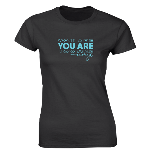Εικόνα της Γυναικείο T-shirt με τύπωμα  "You are enough"  