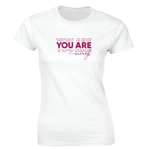 Εικόνα της Γυναικείο T-shirt με τύπωμα  "You are enough"  