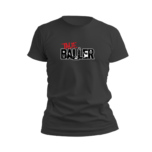 Εικόνα της Αντρικό T-shirt με τύπωμα "True Baller" 