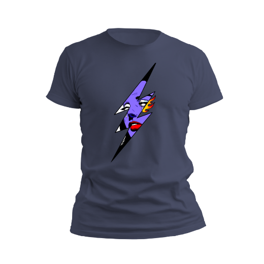 Εικόνα της Αντρικό T-shirt με τύπωμα "Thunder" 