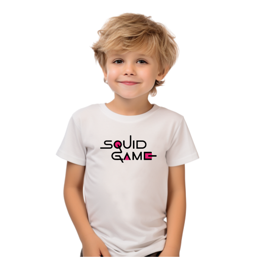 Εικόνα της Παιδικό t-shirt με τύπωμα "squid game"   