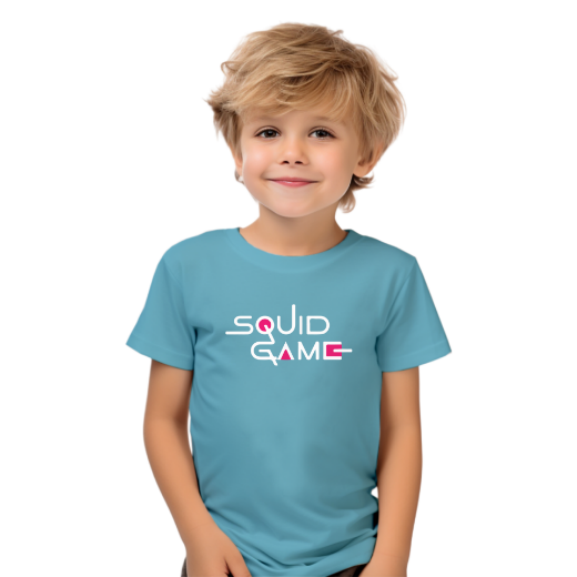 Εικόνα της Παιδικό t-shirt με τύπωμα "squid game"   
