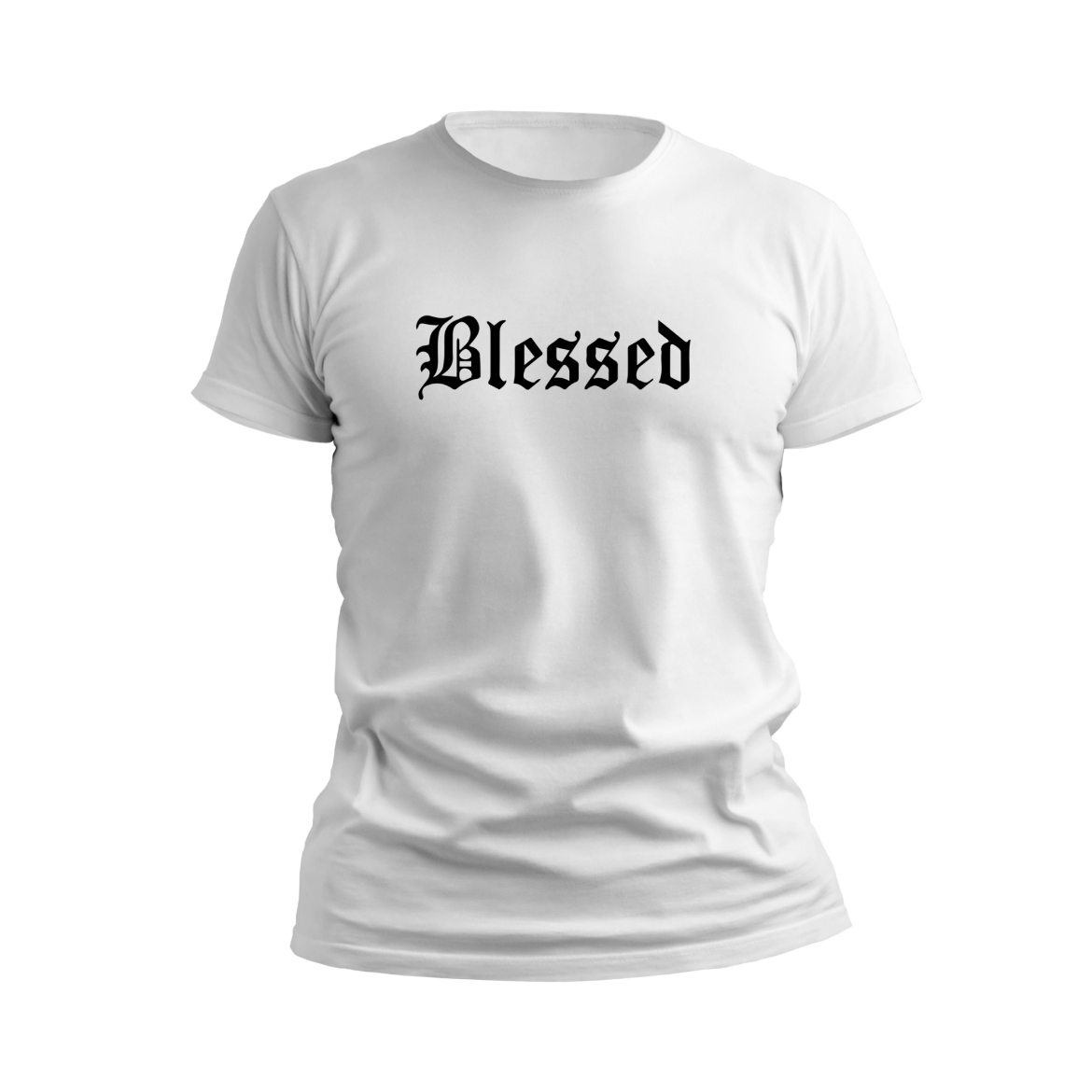 Εικόνα της Αντρικό T-shirt με τύπωμα "Blessed" 