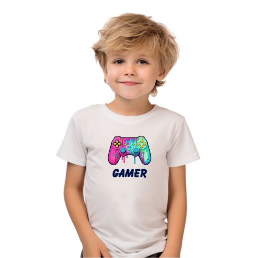 Εικόνα της Παιδικό t-shirt με τύπωμα "Gamer"   