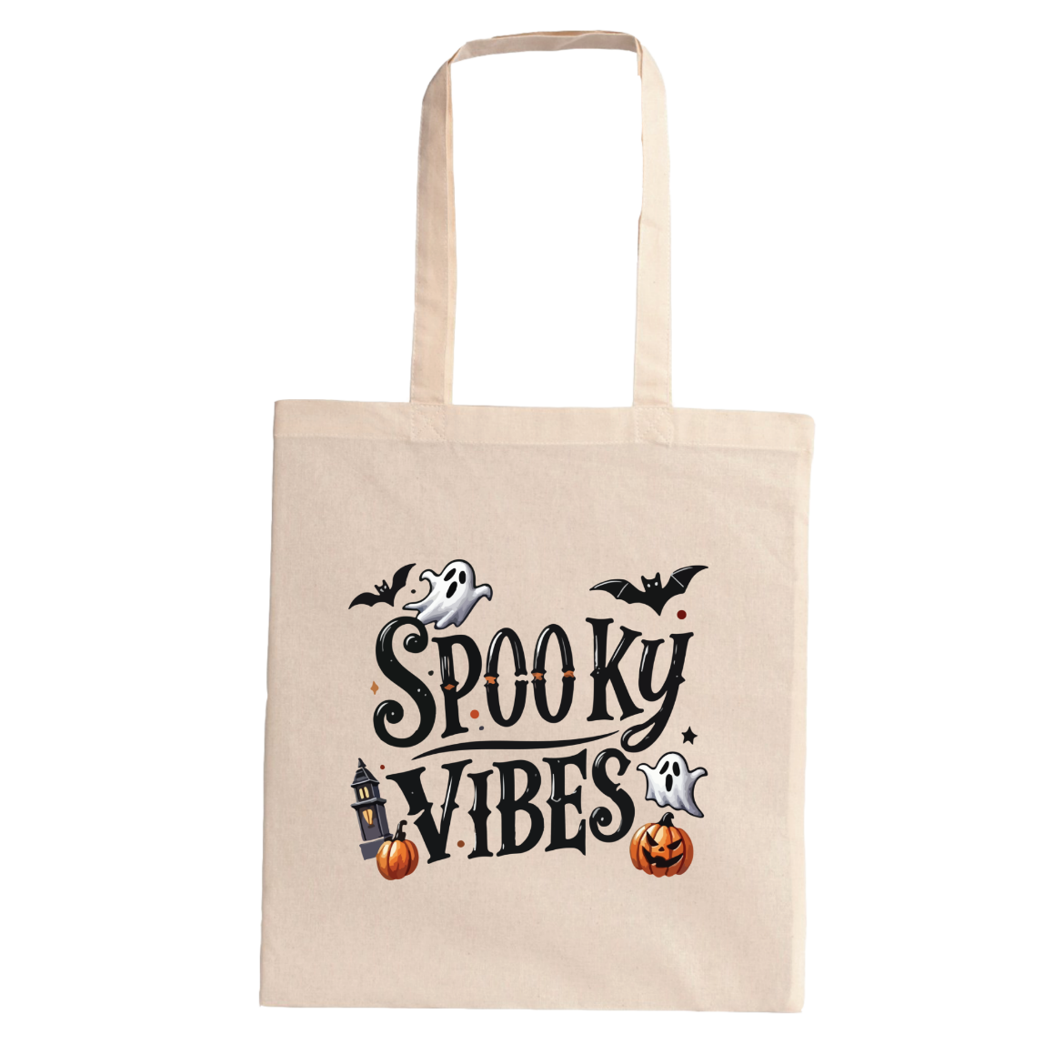 Εικόνα της Τσάντα πολλαπλών χρήσεων με τύπωμα  "Spooky Vibes" 
