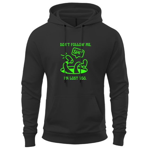 Εικόνα της Φούτερ με τύπωμα  "Don't follow me"    