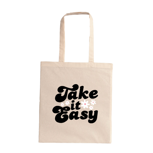 Εικόνα της Τσάντα πολλαπλών χρήσεων με τύπωμα "Take it easy"  