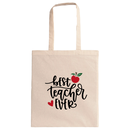 Εικόνα της Τσάντα πολλαπλών χρήσεων με τύπωμα  "Best teacher"   