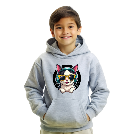 Εικόνα της Φούτερ με τύπωμα "Cat Boy"   