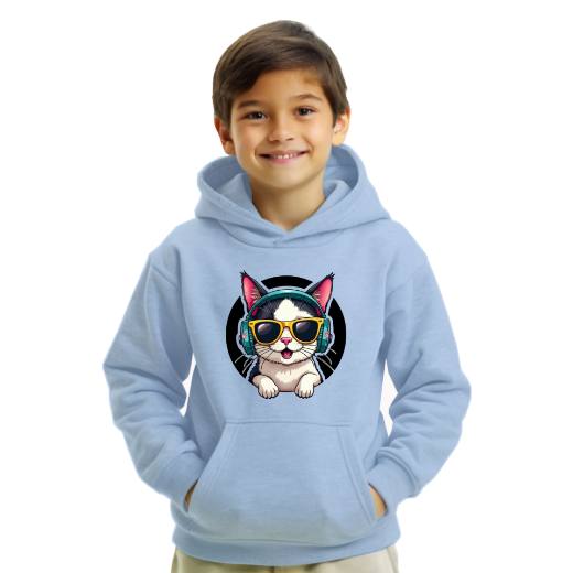 Εικόνα της Φούτερ με τύπωμα "Cat Boy"   